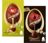 Lindat Pistachio & 70% Dark Chocolate Easter egg 260g - Best Gift For Easter 2026 For Adults and Kids for 2026