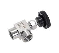 lindawang lin Stainless Steel 304 Needle Valve 1/8'' 1/4'' 1/2'' BSP Right Angle Female Thread Adjustable Control Valves For Water Gas Oil going (Specification : 3/8inch)