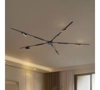 Lindby 48V Lumaro track lighting system, 10 LED strips, black, CCT