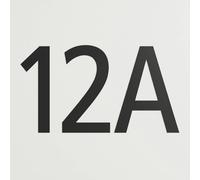Lindby Adrio House Number Sticker Set, black, height 8 cm