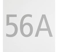 Lindby Adrio House Number Sticker Set, grey, height 8 cm