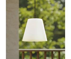 Lindby Alaida outdoor hanging light, white, plastic, E27, IP65