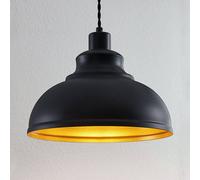 Lindby Ceiling Light Albertine dimmable (Vintage, Antique) in Black Made of Metal for e.g. Living Room & Dining (1 Light Source E27) from Pendant Lighting lamp Hanging Ceiling