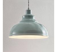 Lindby Albertine vintage pendant light, metal, light blue