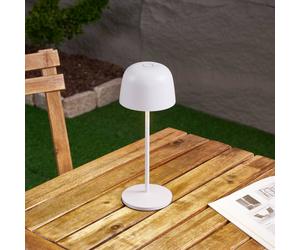 Lindby Arietty LED table lamp, white, dimmable, IP65
