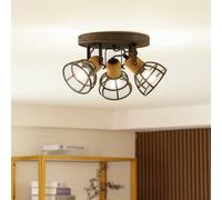 Lindby Arinthea ceiling spotlight, 3-bulb, anthracite, steel E14