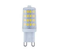Lindby bi-pin LED bulb, G9 3W, clear, 4,000 K, 350 lm