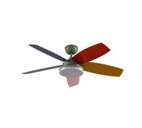 Lindby Ceiling Fans with Lighting Jonte dimmable (modern) in Multi-colored made of Metal for e.g. Living Room & Dining (1 light source,) from