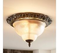 Lindby ceiling lamp Anni, etched glass shade