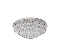 Lindby Ceiling Light Antonino dimmable (Modern) in Silver Made of Crystal for e.g. Living Room & Dining (8 Light Sources, G9) from Ceiling lamp