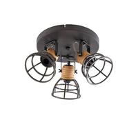 Lindby Ceiling Light Arinthea dimmable in Black Made of Metal for e.g. Living Room & Dining (3 Light Sources, E14) from floodlight Spotlight