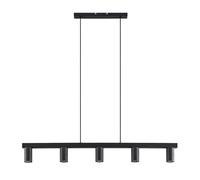 Lindby Ceiling Light Baliko dimmable (Modern) in Black Made of Metal for e.g. Living Room & Dining (5 Light Sources, GU10) from Pendant Lighting lamp Hanging Ceiling