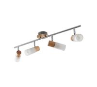 Lindby Ceiling Light Christoph in Brown Made of Wood for e.g. Living Room & Dining (4 Light Sources, E14) from floodlight Spotlight