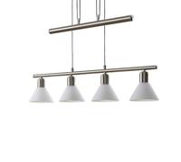 Lindby Ceiling Light Delira dimmable (Modern) in Silver Made of Metal for e.g. Living Room & Dining (4 Light Sources, E14) from Pendant Lighting lamp Hanging Ceiling