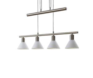 Lindby Ceiling Light Delira dimmable (Modern) in Silver Made of Metal for e.g. Living Room & Dining (4 Light Sources, E14) from Pendant Lighting lamp Hanging Ceiling