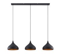 Lindby Ceiling Light Elamira dimmable (Modern) in Black Made of Metal for e.g. Living Room & Dining (3 Light Sources, E27) from Pendant Lighting lamp Hanging Ceiling