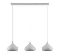 Lindby Ceiling Light Elamira dimmable (Modern) in White Made of Metal for e.g. Living Room & Dining (3 Light Sources, E27) from Pendant Lighting lamp Hanging Ceiling