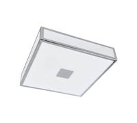 Lindby Eniola bathroom ceiling lamp, 30 cm, white/grey, IP44
