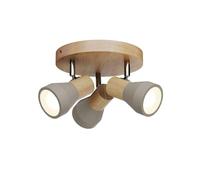 Lindby Ceiling Light Filiz dimmable (Scandinavian) in Silver for e.g. Bedroom (3 Light Sources, E14) from floodlight Spotlight