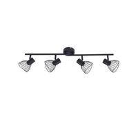 Lindby Ceiling Light Full (Modern) Black Metal (4 Lights, E14) Ceiling Light for Living Room