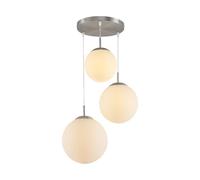 Lindby Ceiling Light Heleska dimmable (Modern) in White Made of Metal for e.g. Living Room & Dining (3 Light Sources, E27) from Pendant Lighting lamp Hanging Ceiling