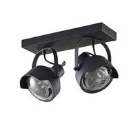 Lindby Ceiling Light Henega dimmable (Industrial Design) in Black Made of Metal for e.g. Living Room & Dining (2 Light Sources, GU10) from floodlight Spotlight