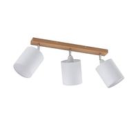 Lindby Ceiling Light Imarin dimmable (Scandinavian) in Brown Made of Wood for e.g. Living Room & Dining (3 Light Sources, E27) from floodlight Spotlight