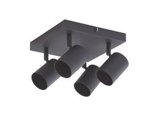 Lindby Ceiling Light Jorell dimmable (Modern) in Black Made of Metal for e.g. Office & Workroom (4 Light Sources, GU10) from floodlight Spotlight