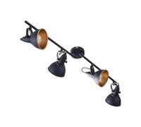 Lindby Ceiling Light Julin dimmable (Modern) in Black Made of Metal for e.g. Living Room & Dining (4 Light Sources, E14) from floodlight Spotlight