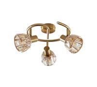 Lindby Ceiling Light Kosta dimmable (Modern) in Gold Made of Metal for e.g. Living Room & Dining (3 Light Sources, E14) from floodlight Spotlight