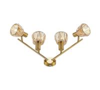 Lindby Ceiling Light Kosta dimmable (Modern) in Gold Made of Metal for e.g. Living Room & Dining (4 Light Sources, E14) from floodlight Spotlight