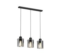 Lindby Ceiling Light Kourtney dimmable (Modern) in Black for e.g. Living Room & Dining (3 Light Sources, E27) from Pendant Lighting lamp Hanging Ceiling