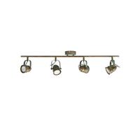 Lindby Ceiling Light Leonor dimmable (Antique, Vintage) in Bronze Made of Metal for e.g. Living Room & Dining (4 Light Sources GU10) from floodlight Spotlight