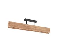 Lindby Ceiling Light Malwin dimmable (Scandinavian) in Brown Made of Wood for e.g. Living Room & Dining (6 Light Sources, GU10) from Ceiling lamp