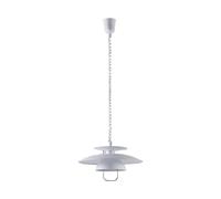 Lindby Ceiling Light Nadija dimmable (Scandinavian) in White Made of Metal for e.g. Kitchen (1 Light Source, E27) from Pendant Lighting lamp Hanging Ceiling