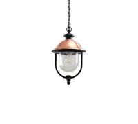 Lindby Ceiling Light Outdoor Clint dimmable (Vintage, Antique) in Copper Made of Aluminium (1 Light Source E27) from Pendant Lighting Outdoor