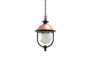 Lindby Ceiling Light Outdoor Clint dimmable (Vintage, Antique) in Copper Made of Aluminium (1 Light Source E27) from Pendant Lighting Outdoor
