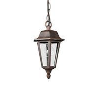 Lindby Ceiling Light Outdoor Lamina dimmable (Antique, Vintage) in Brown Made of Aluminium (1 Light Source E27) from Pendant Lighting Outdoor