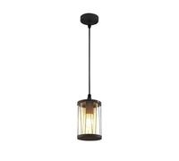 Lindby Ceiling Light Outdoor Yonan dimmable (Modern) in Black Made of Stainless Steel (1 Light Source, E27) from Pendant Lighting Outdoor