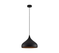 Lindby Ceiling Light Ritana dimmable (Modern) in Black Made of Aluminium for e.g. Living Room & Dining (1 Light Source, E27) from Pendant Lighting lamp Hanging Ceiling