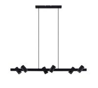Lindby Ceiling Light Savoli dimmable (Modern) in Black Made of Metal for e.g. Living Room & Dining (6 Light Sources, GU10) from Pendant Lighting lamp Hanging Ceiling