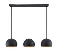 Lindby Ceiling Light Tarjei dimmable (Modern) in Black Made of Metal for e.g. Living Room & Dining (3 Light Sources, E27) from Pendant Lighting lamp Hanging Ceiling