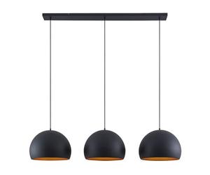 Lindby Ceiling Light Tarjei dimmable (Modern) in Black Made of Metal for e.g. Living Room & Dining (3 Light Sources, E27) from Pendant Lighting lamp Hanging Ceiling