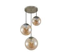 Lindby Ceiling Light Teeja dimmable (Modern) in Cream Made of Glass for e.g. Living Room & Dining (3 Light Sources, E27) from Pendant Lighting lamp Hanging Ceiling