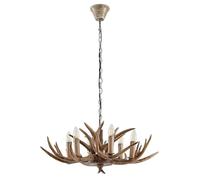 Lindby Ceiling Light Tejask dimmable in Brown for e.g. Living Room & Dining (6 Light Sources, E14) from Pendant Lighting lamp Hanging Ceiling