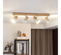 Lindby Ceiling Light Thorin dimmable (Scandinavian) in Brown for e.g. Living Room & Dining (4 Light Sources, E14) from floodlight Spotlight