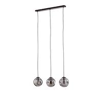 Lindby Ceiling Light Valentina dimmable (Design) in Silver Made of Glass for e.g. Living Room & Dining (3 Light Sources, E14) from Pendant Lighting lamp Hanging Ceiling