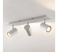 Lindby ceiling spotlight Joffrey, 49 cm, white, 3-bulb, GU10