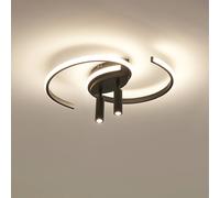 Lindby Chukira LED ceiling lamp 36W stepdim black