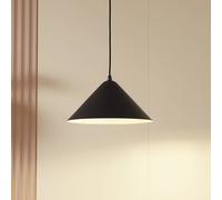 Lindby Clarine pendant light, black/white, Ø 32 cm, metal